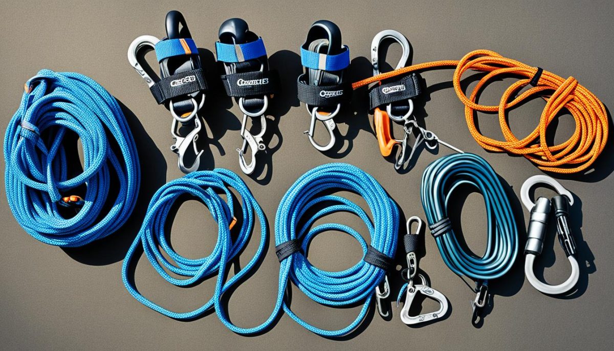 lead climbing equipment